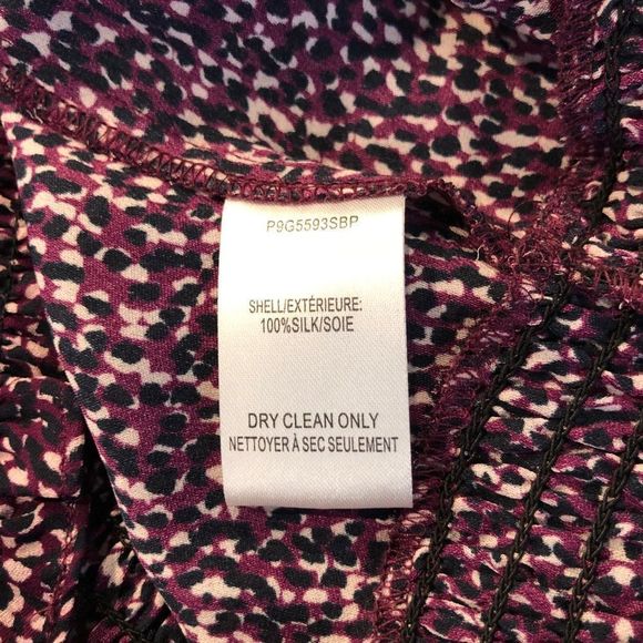 Parker Matilda Funfetti Silk Smocked Surplice Top NWT - Picture 12 of 14